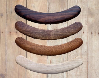 Sloan banjos Hardwood armrests for most 11" pots